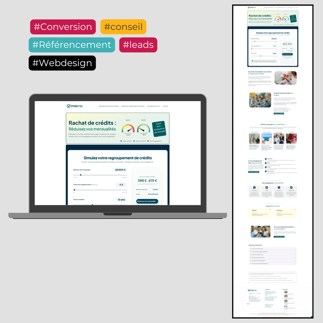 refonte site internet agence web - vitaelyss